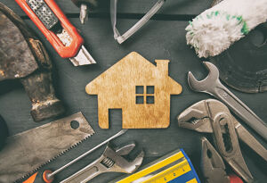 Haus und Werkzeuge