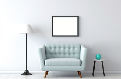 Minimalistisch eingerichtetes Zimmer