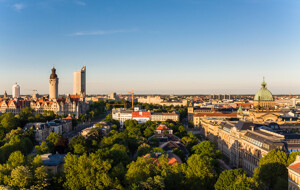 Panorama Stadt Leipzig