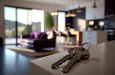 Schlüssel liegt auf dem Tisch