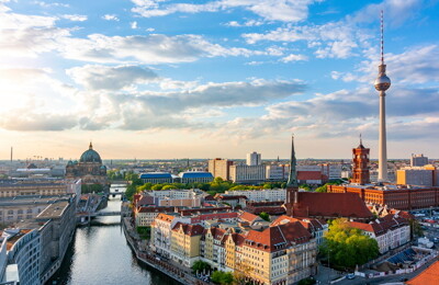 Luftansicht auf Berlin