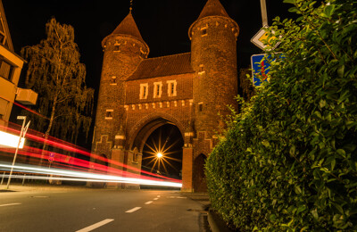 Stadttor in Dülmen im Dunkeln