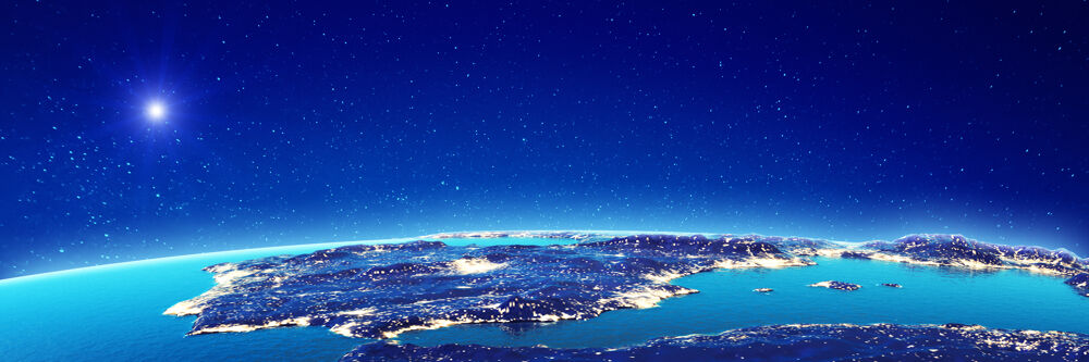 Spanien bei Nacht