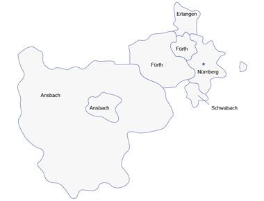 Nürnberg Karte