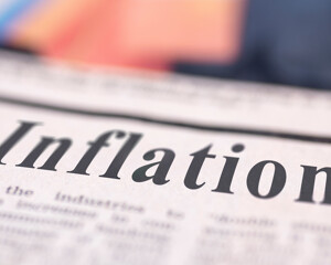 Inflation-Überschrift in Zeitung