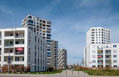 Moderne Wohnhäuser in Sendling