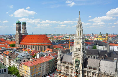 München Innenstadt von oben
