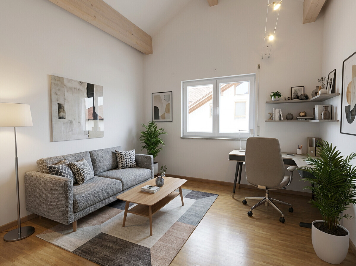 Visualisierung - Schlafzimmer/Büro