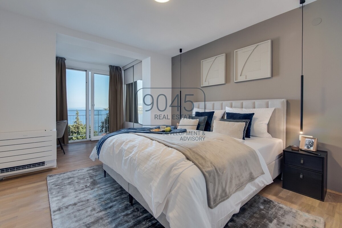 Apartment in ruhiger Lage mit traumhaftem Meerblick in Opatija / Istrien