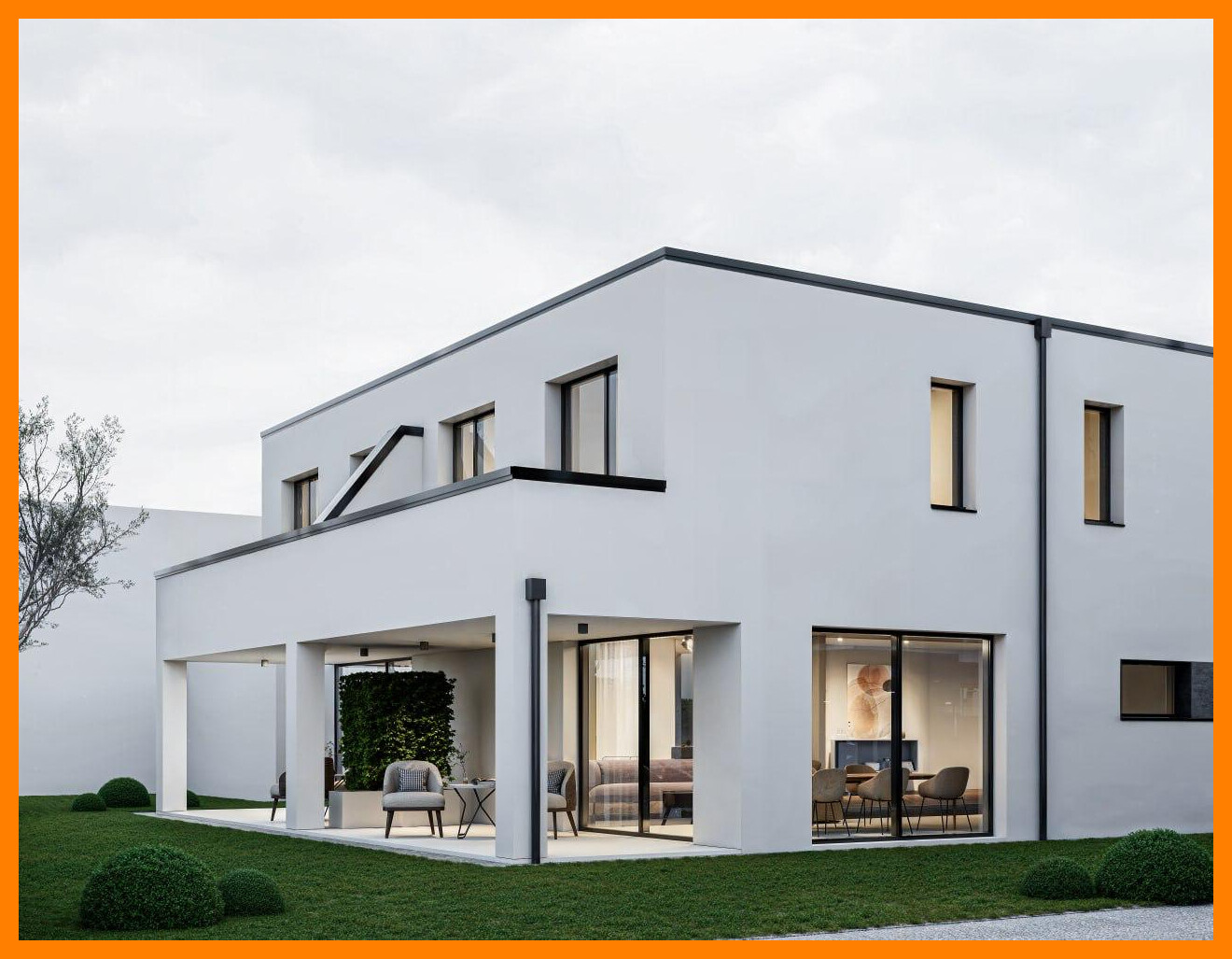 Überdachte Terrasse