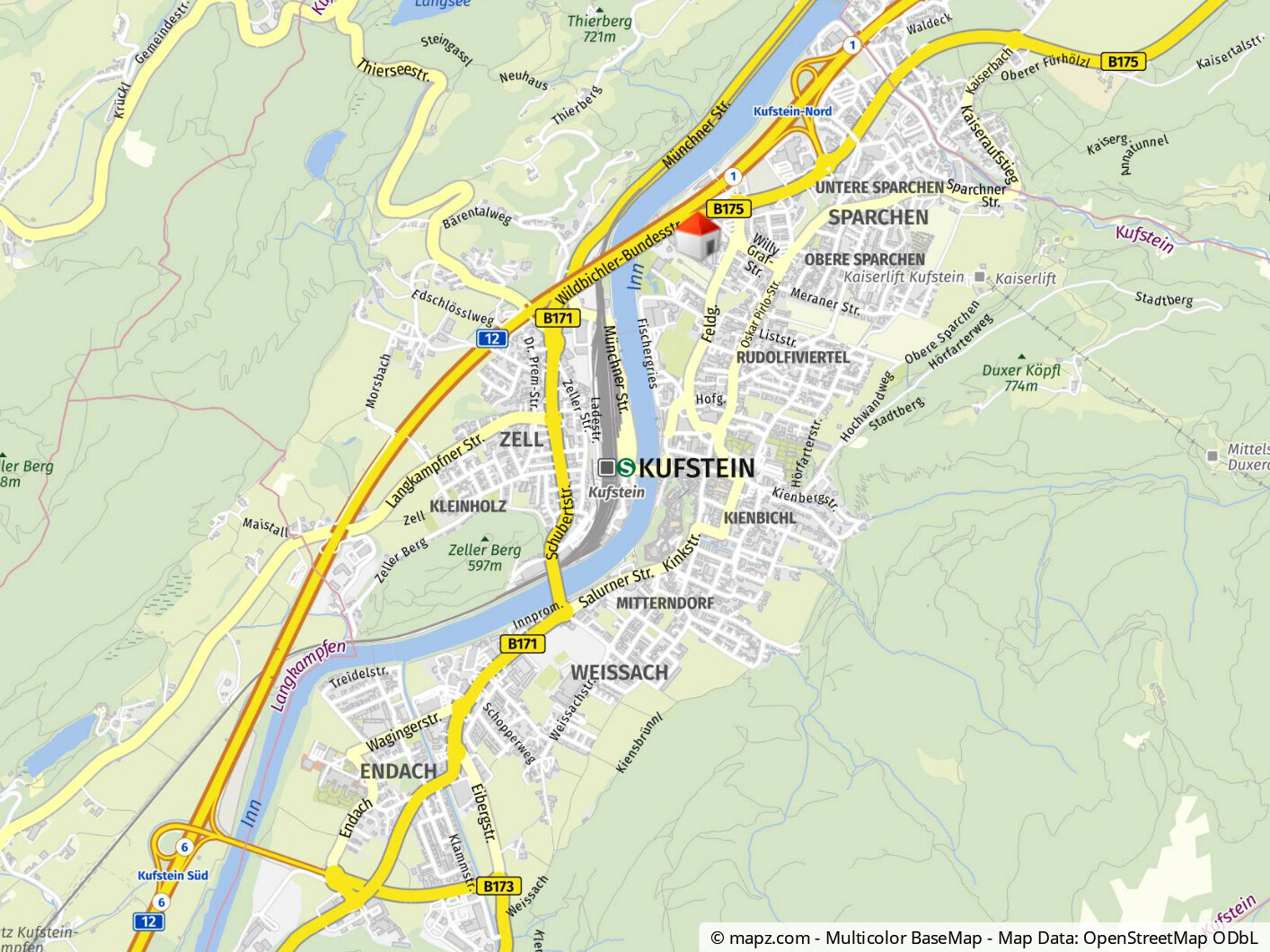 In Kufstein nahe der Hauptschule und am Sportzentrum