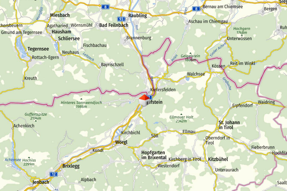Kufstein zw. Innsbruck Rosenheim und Kitzbühel