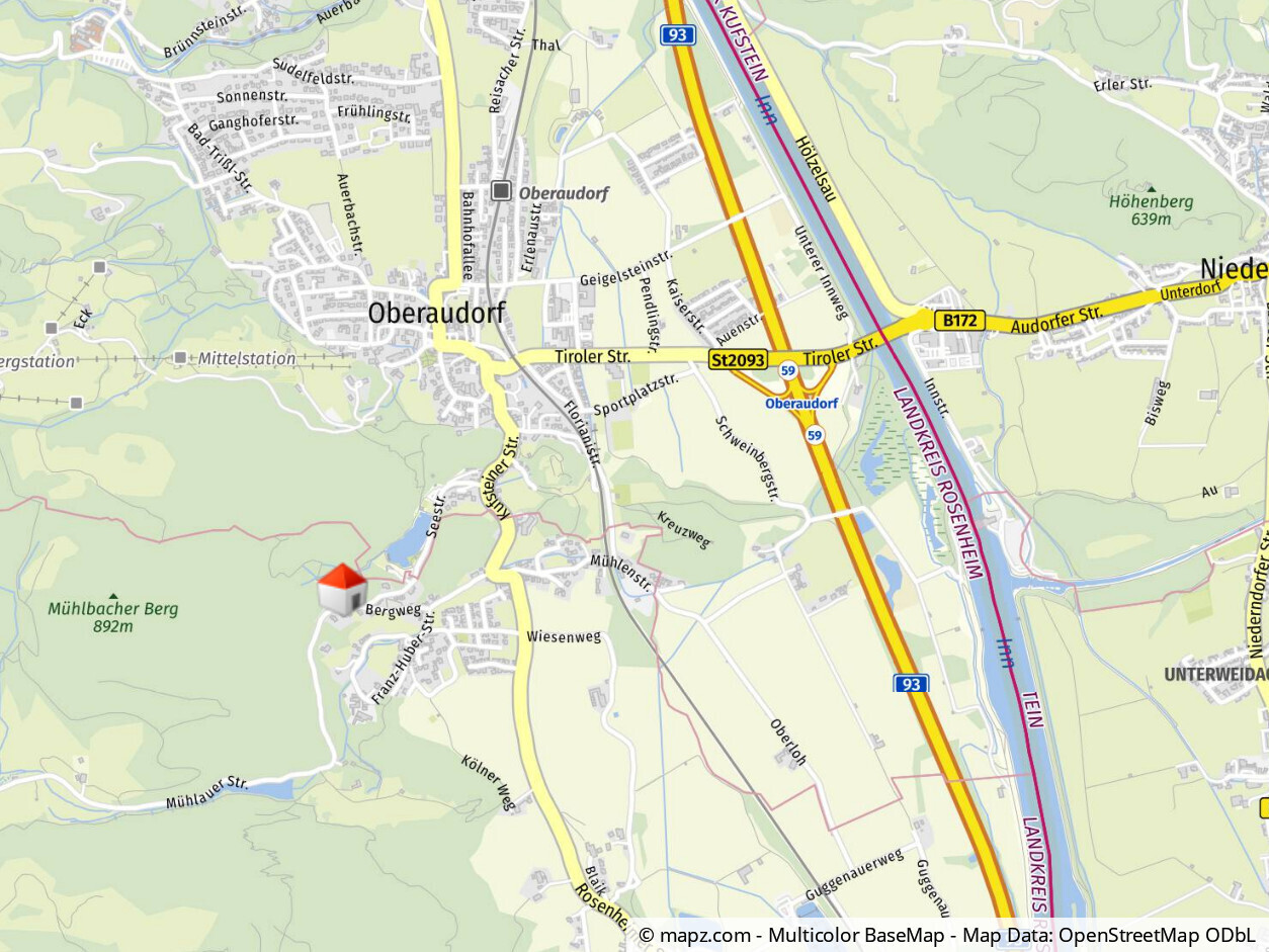 Geolyzer Kartenausschnitt