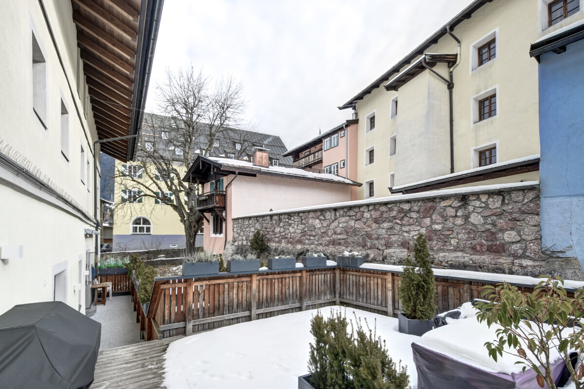 Terasse im Winter