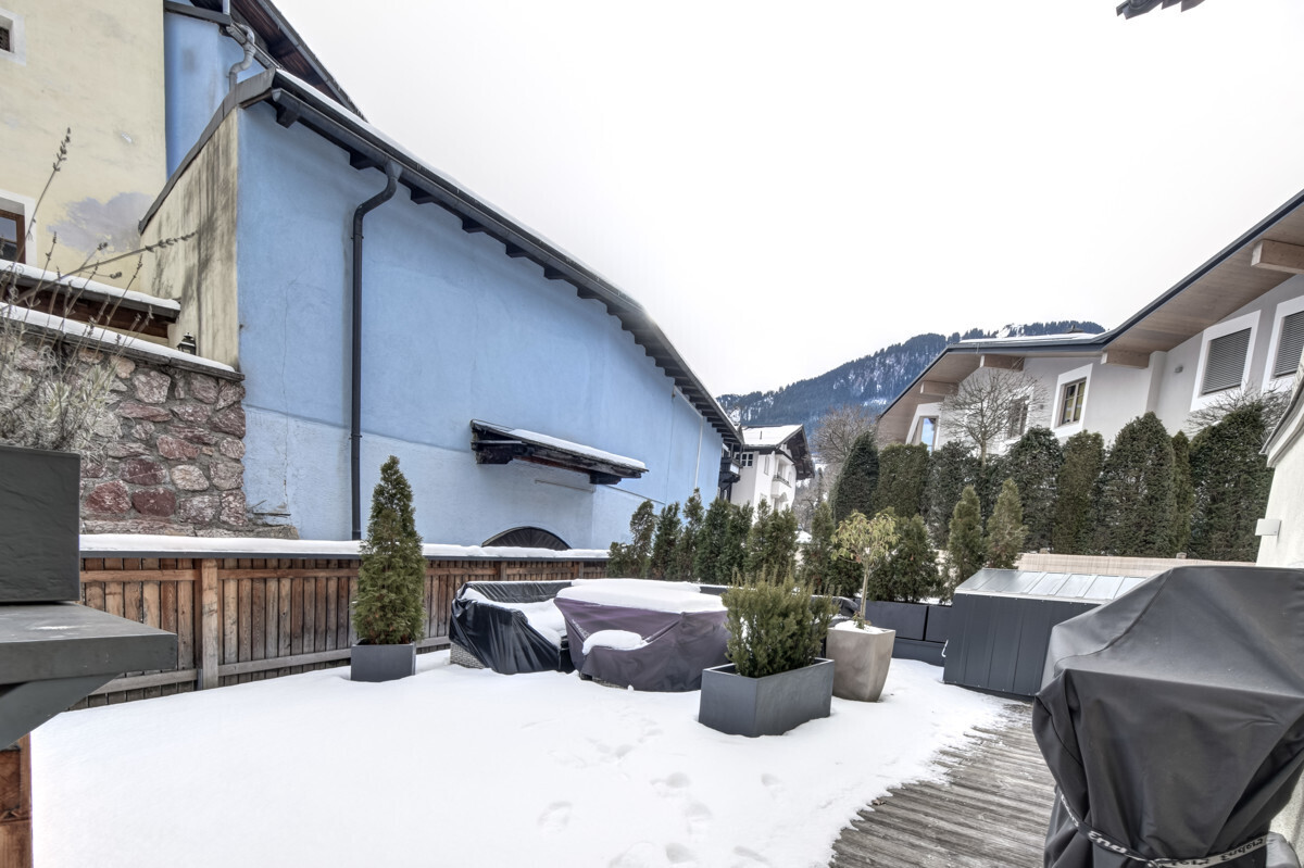Terasse im Winter 