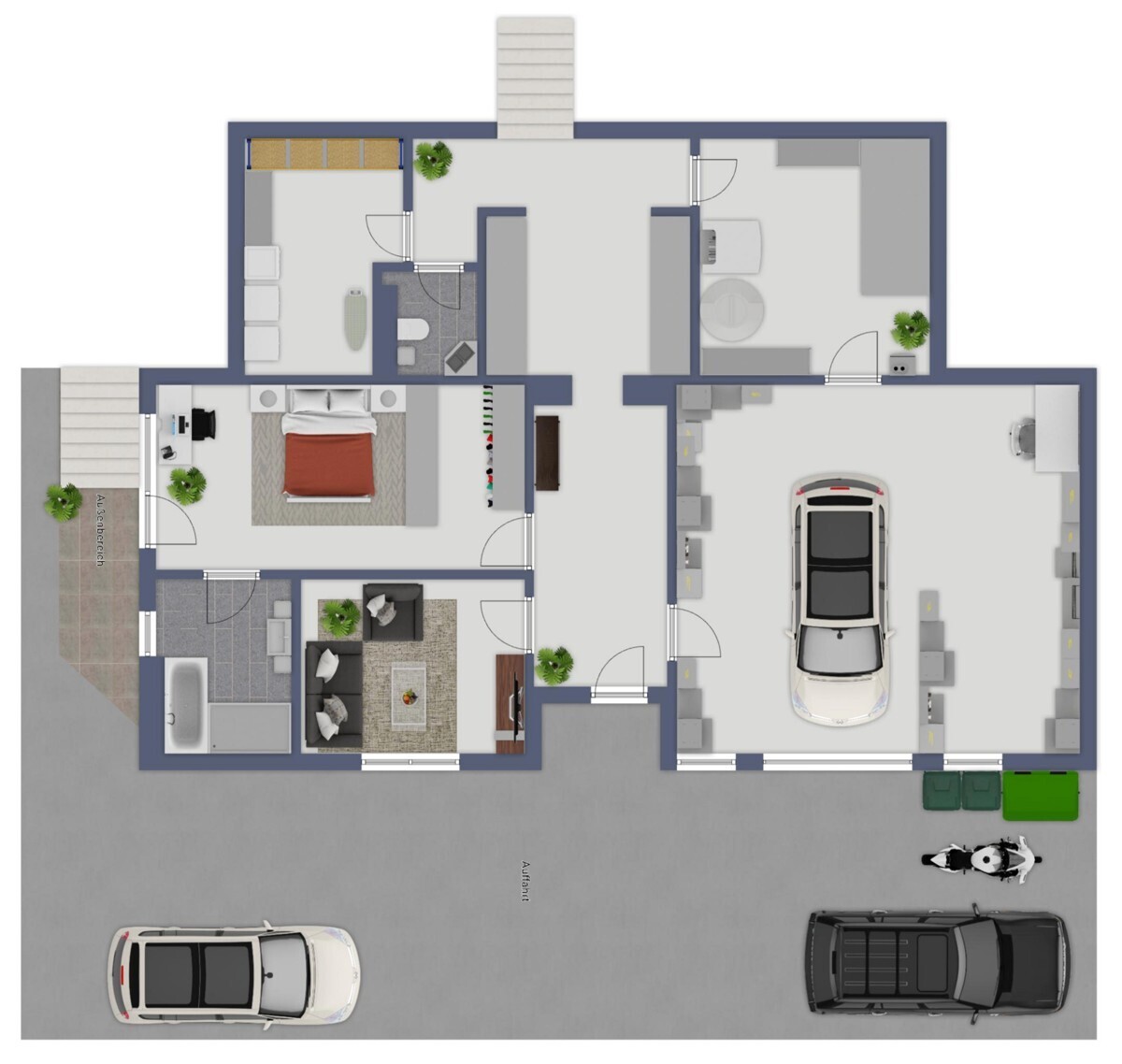 2.UG Einliegerwohnung mit Werkstatt oder Garage