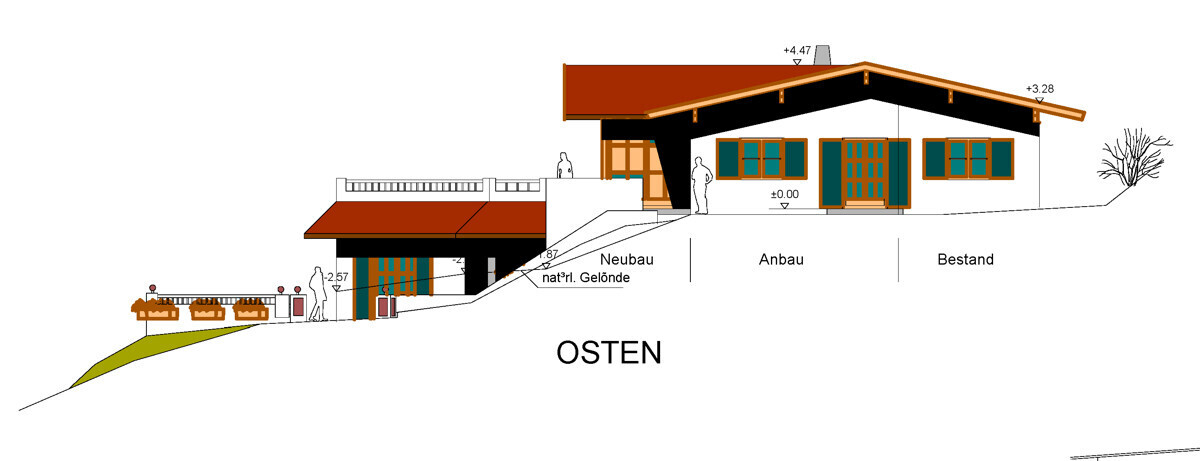 Ansicht Ost mit unverbaubarer Postkartenaussicht a d Kaisergebirge