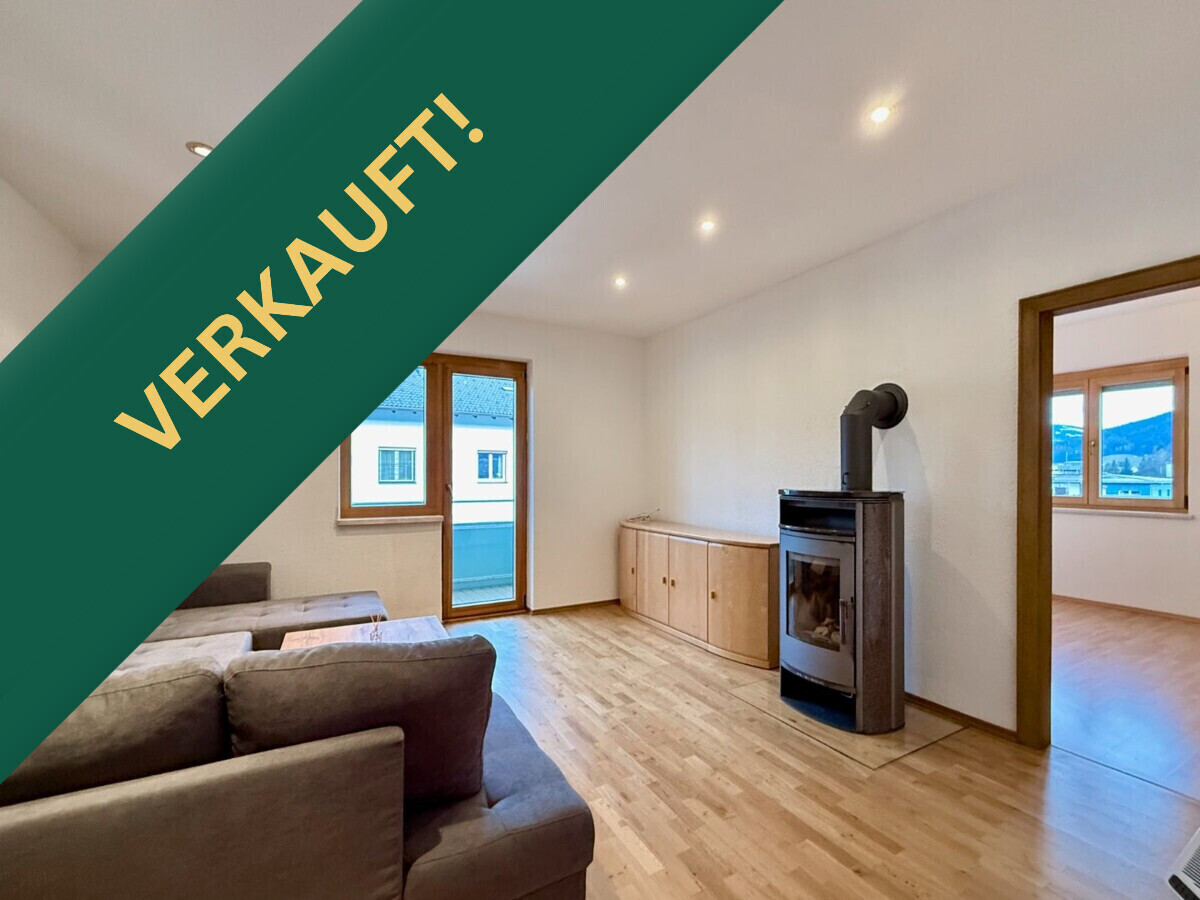 Wohnzimmer mit Kaminofen