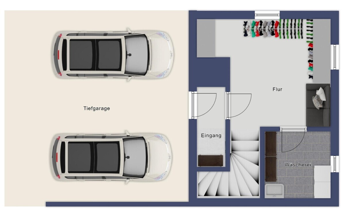Tiefgarage Keller Grundriss