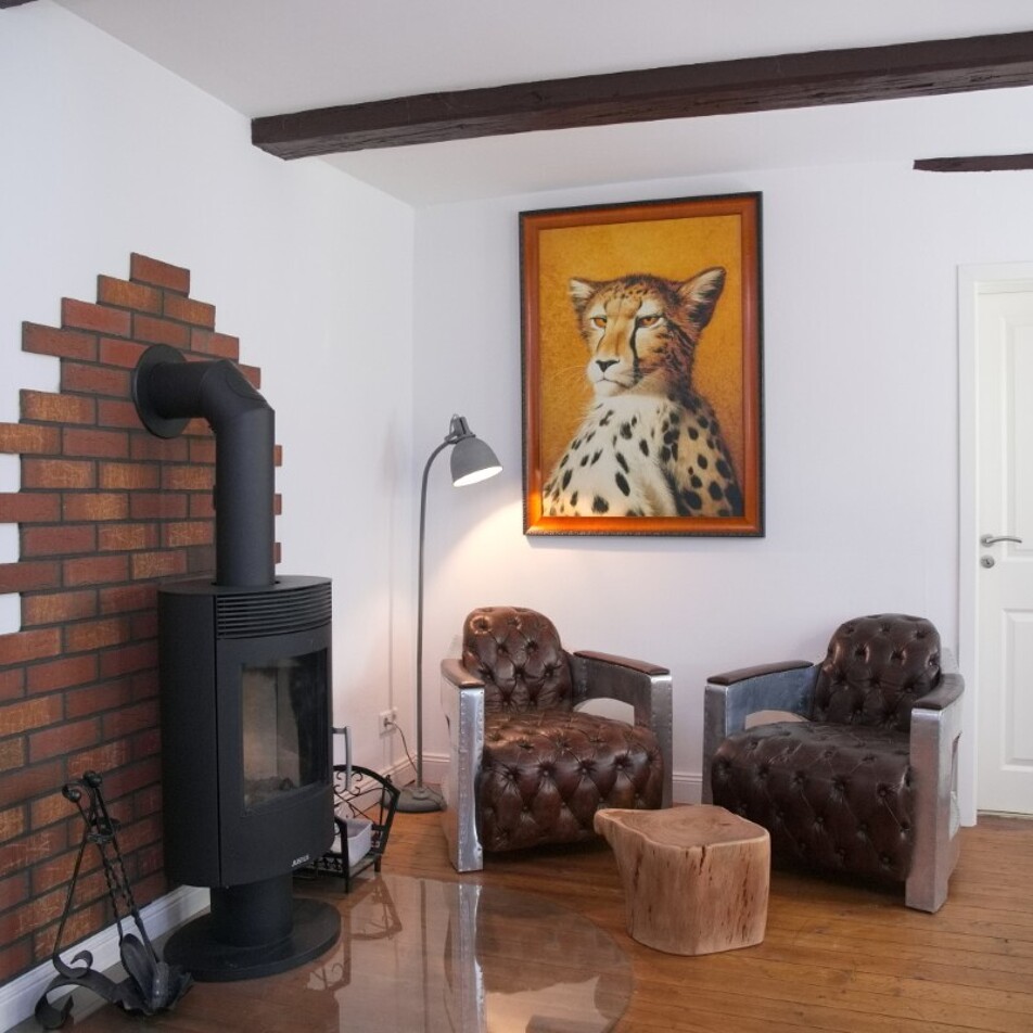 Sitzecke mit Kamin