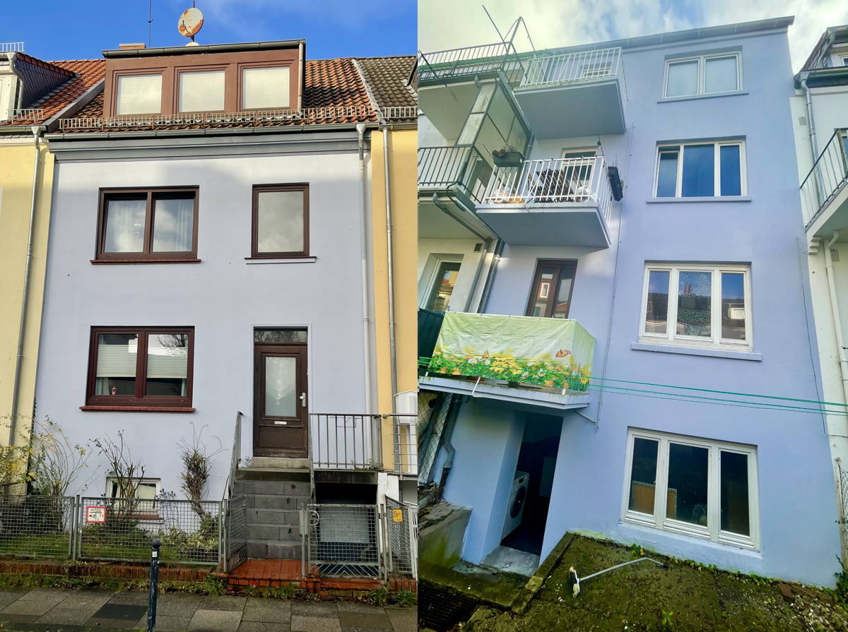 Vorder & Rückansicht Reuterstr.