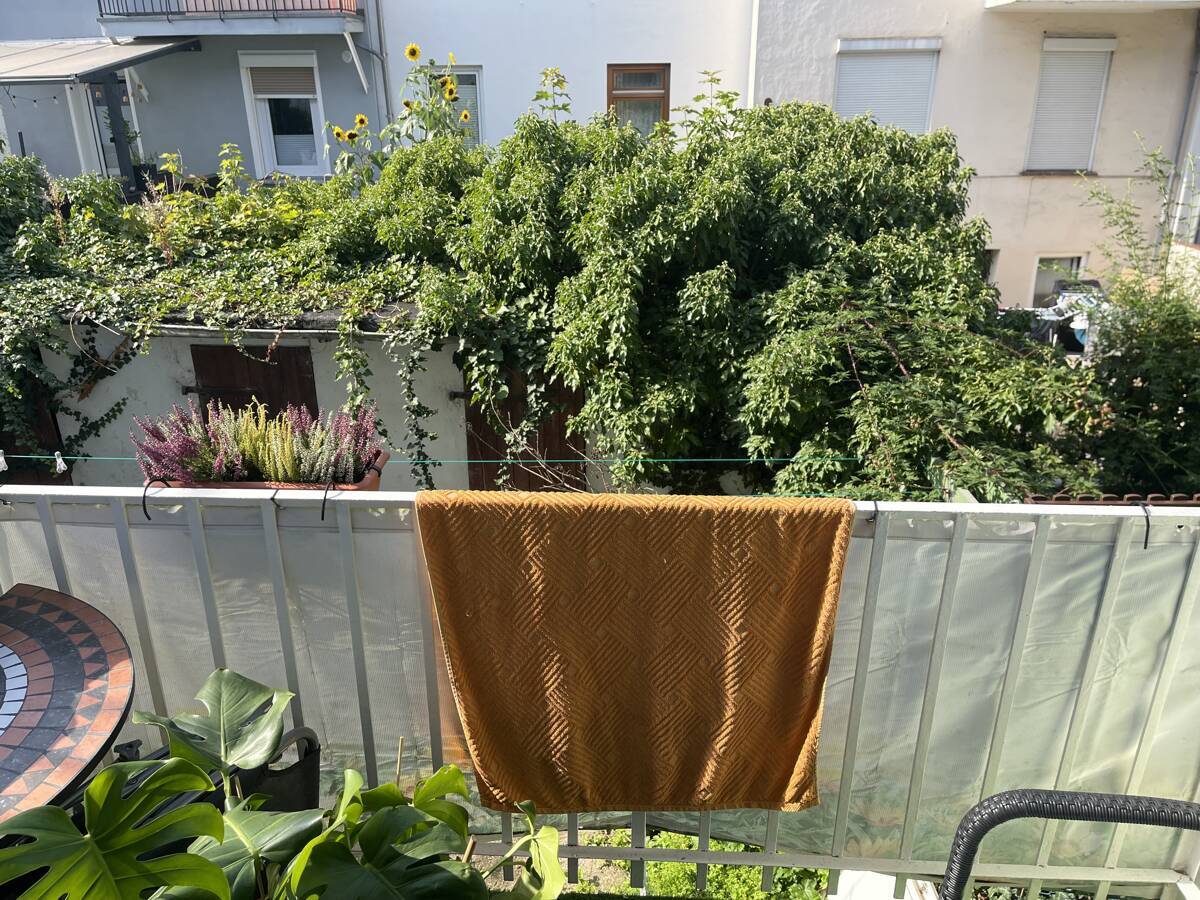 Blick vom Balkon