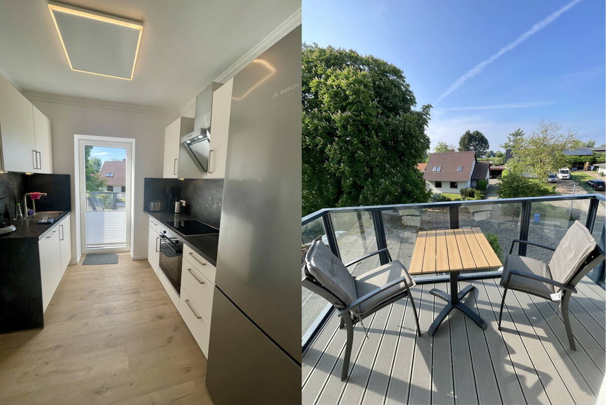  Küche zum Balkon