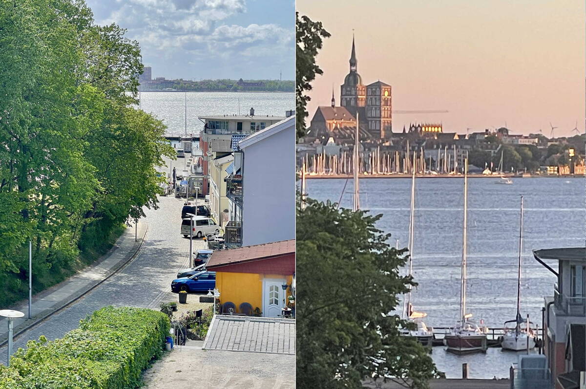 Außenbereich - Hafenblick u. Seeblick