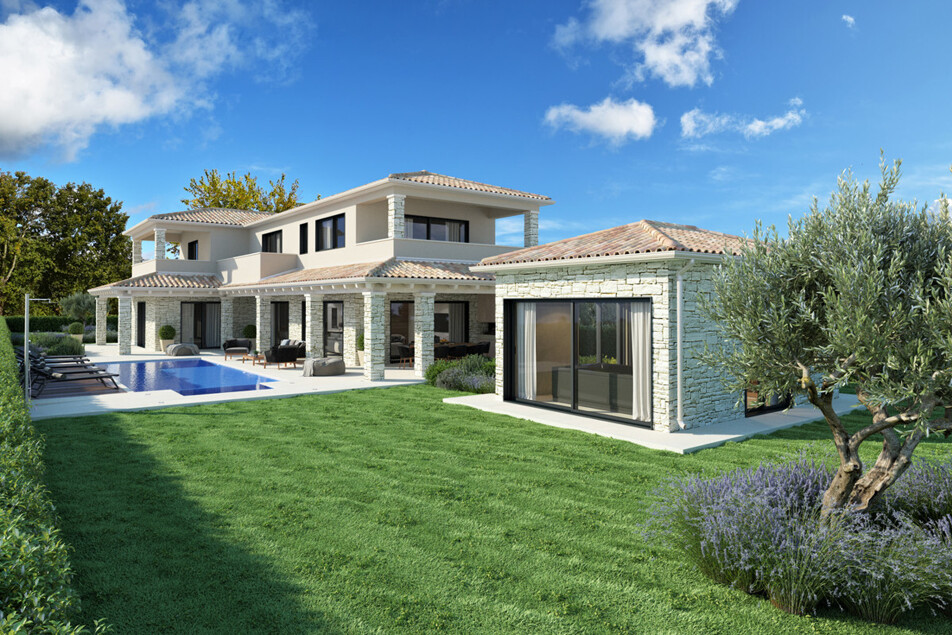 Garten mit Pool und Spabereich