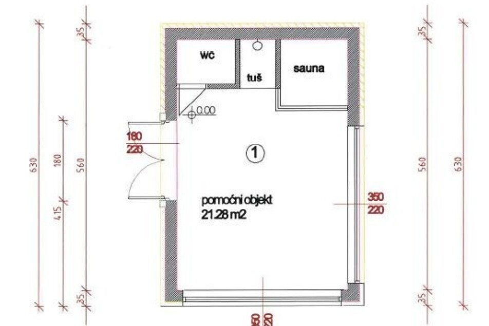 Grundriss_Badehaus mit Bad, Sauna & Whirlpool