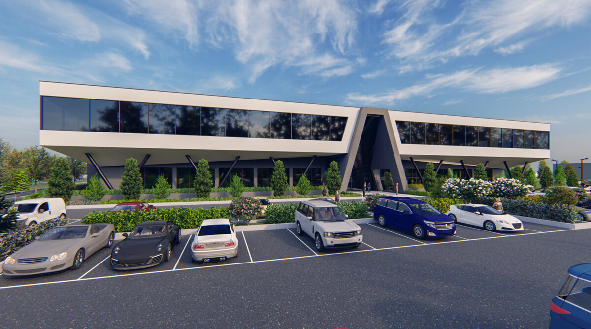 VISIOPARK_Seitenansicht mit Außenparkplätzen