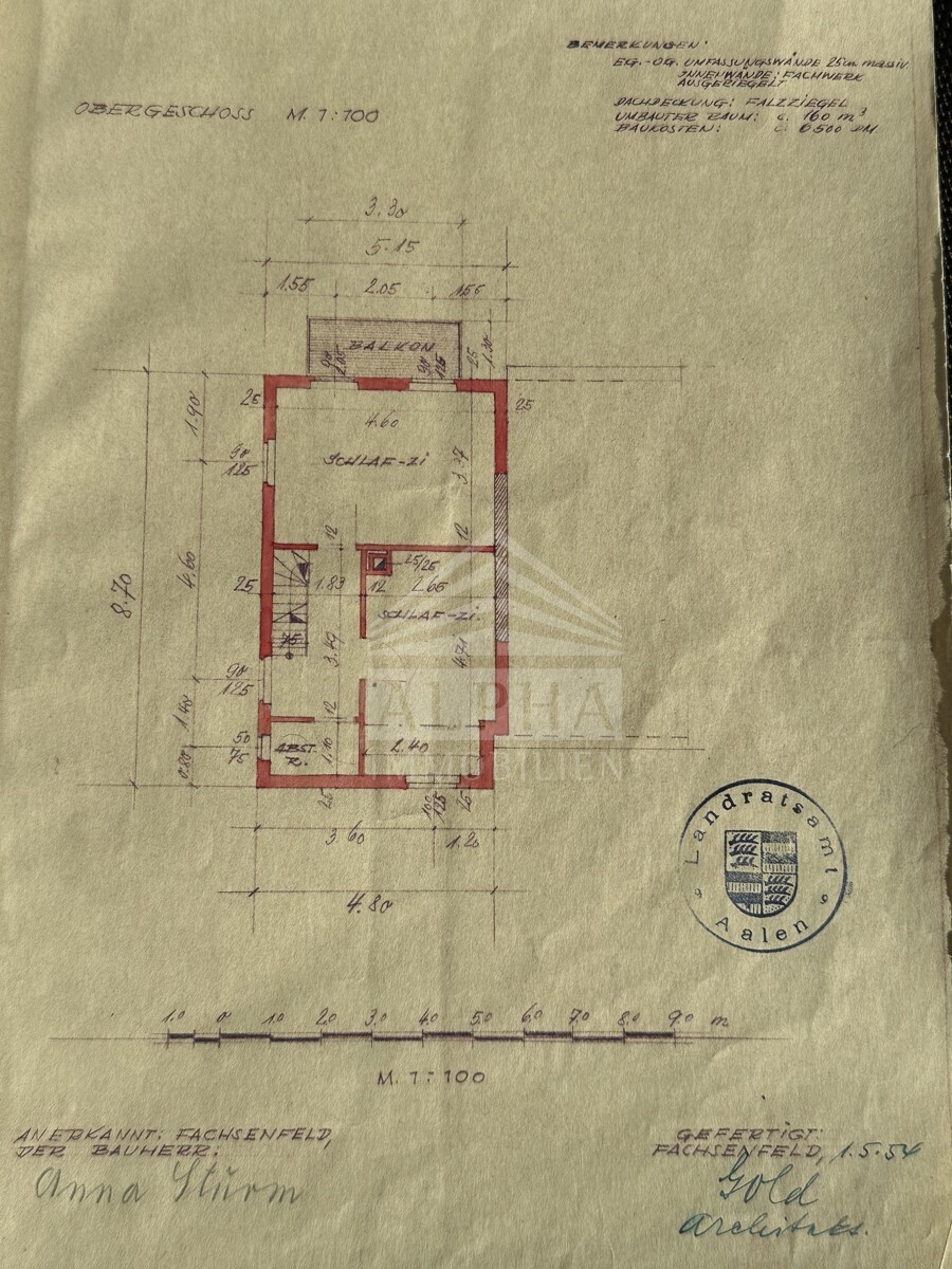 Grundriss 1. Obergeschoss