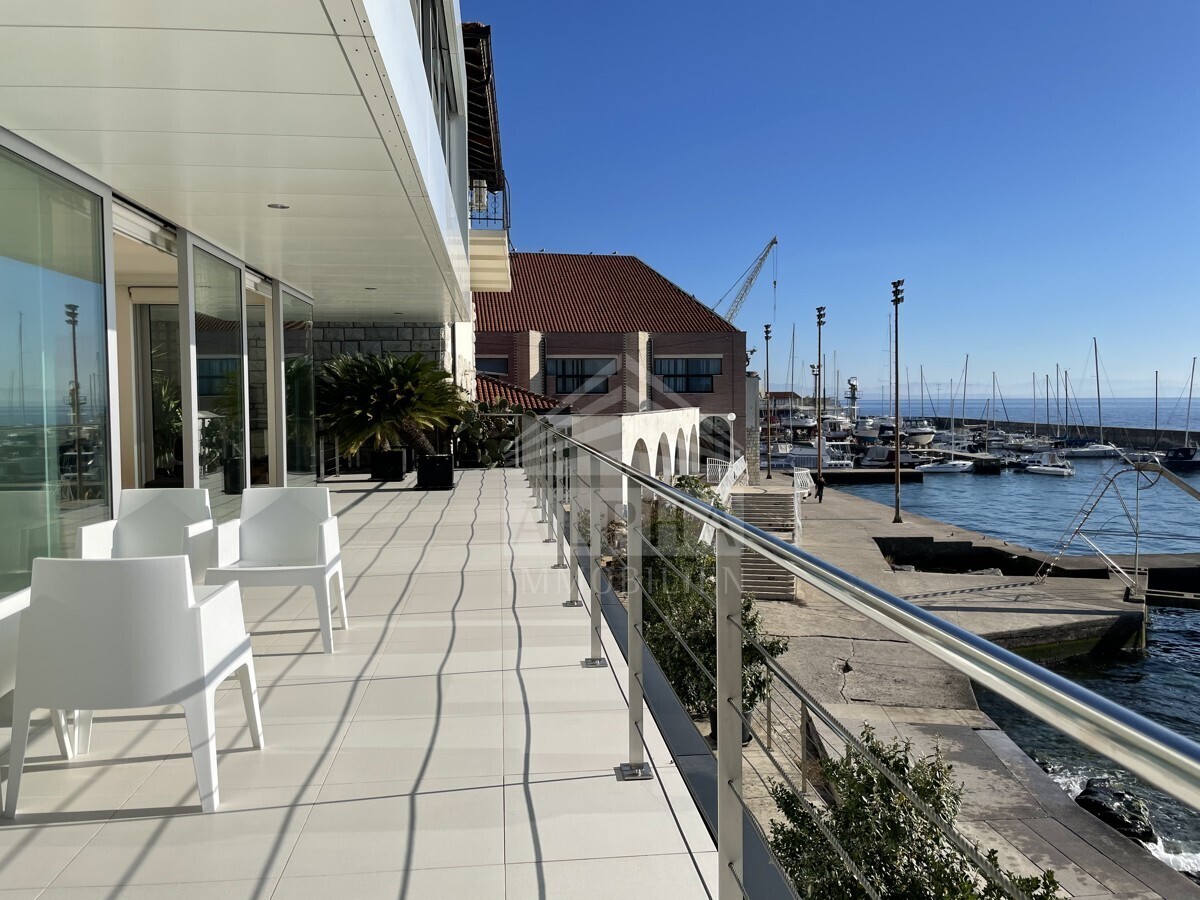 Ausblick auf den Bootsanleger