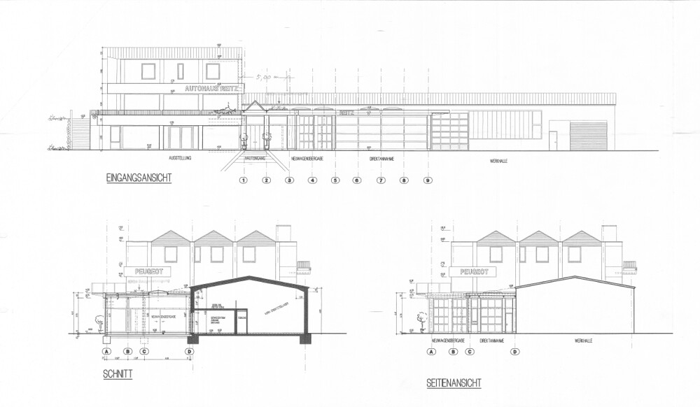 Grundrisse Autohaus