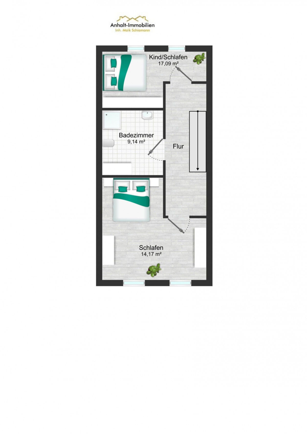 Grundriss WE32 - Obergeschoss