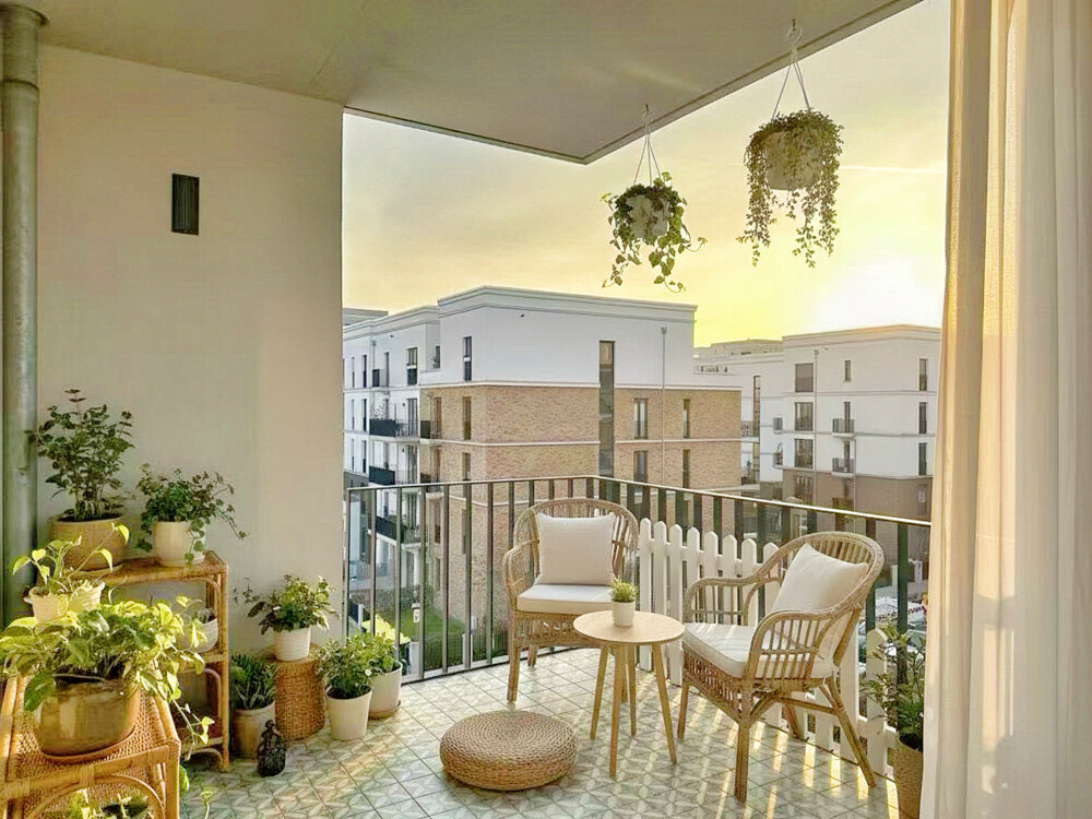 Balkon-Visualisierung
