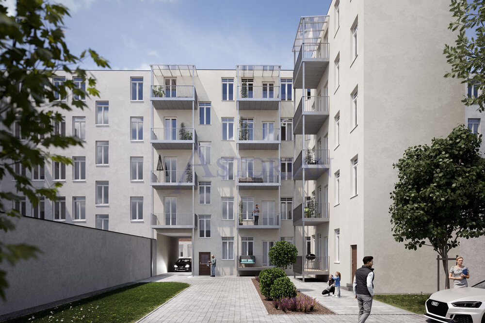 Visualisierung Fertigstellung Hinterhof
