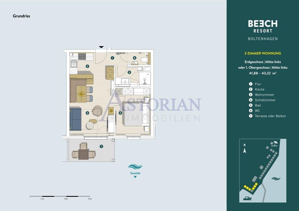 Grundrissbeispiel 2 Zimmer