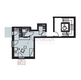 Grundriss 1 Zimmer 4.11