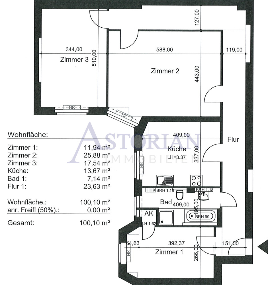 Grundriss WE24