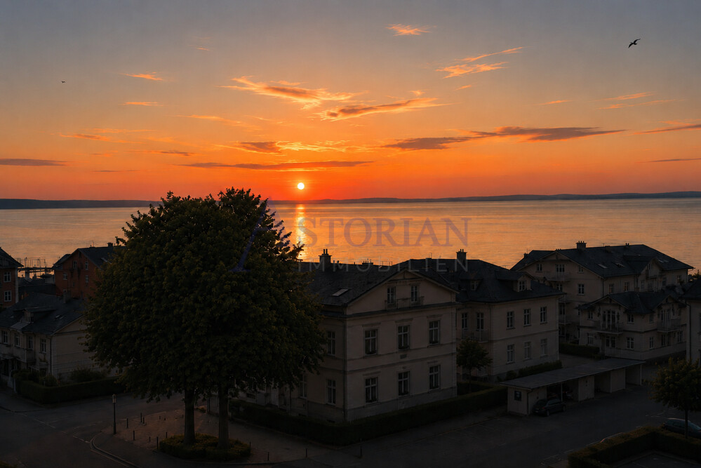 Sonnenuntergang vom Schlafzimmer
