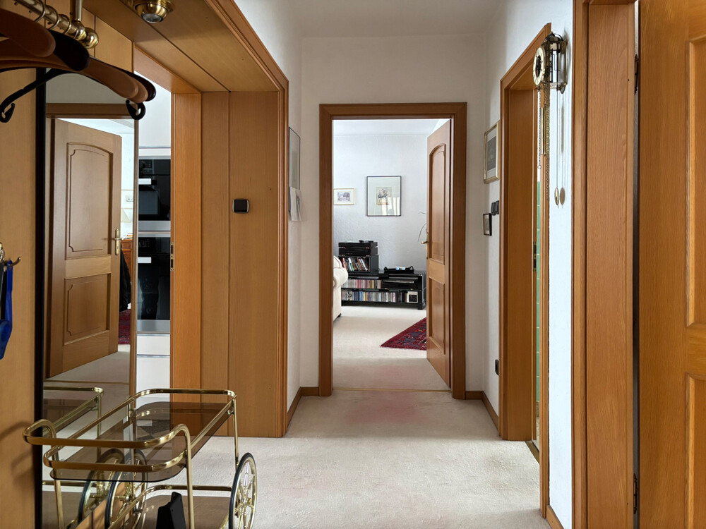 Blick in die Wohnung im Erdgeschoss