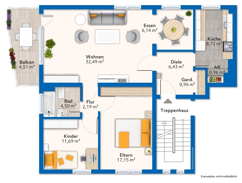 Grundriss Wohnung