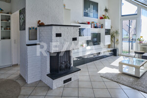 Wohnbereich mit Kamin
