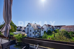 Blick vom Balkon