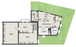 Grundriss Hanggeschoss