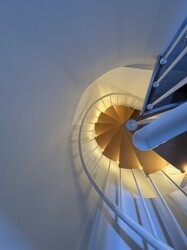 Treppe zum Dachzimmer