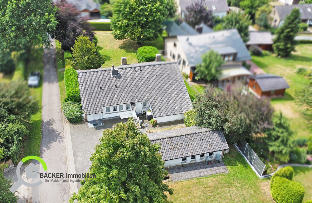 Blick auf Haus mit untern Teil