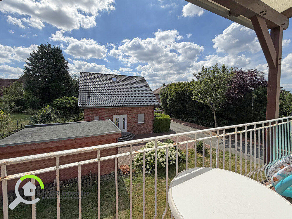 Blick vom Balkon