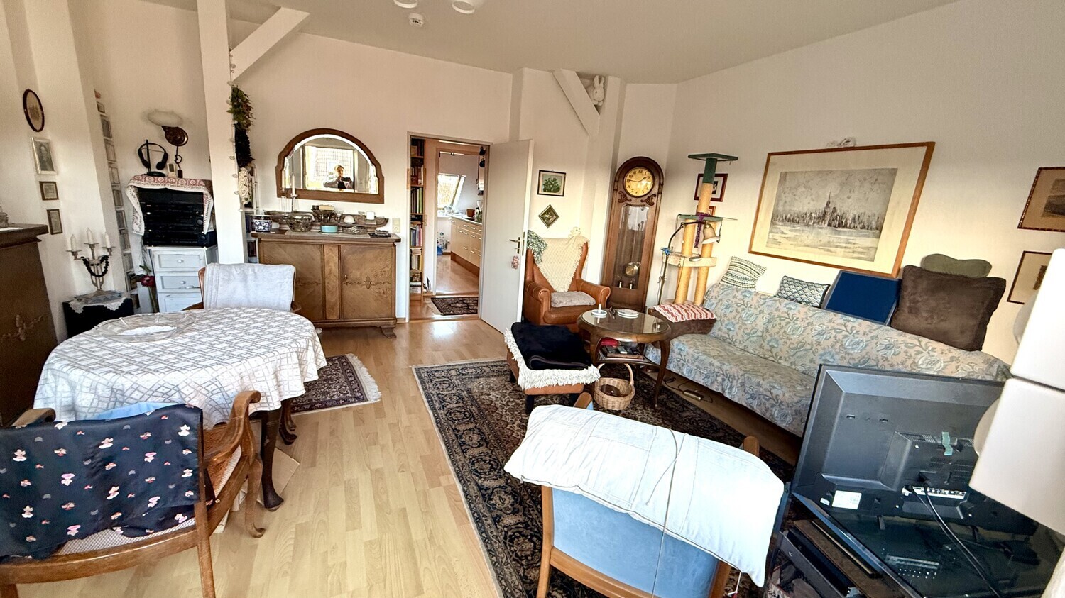 Wohnzimmer Ansicht vom Balkon